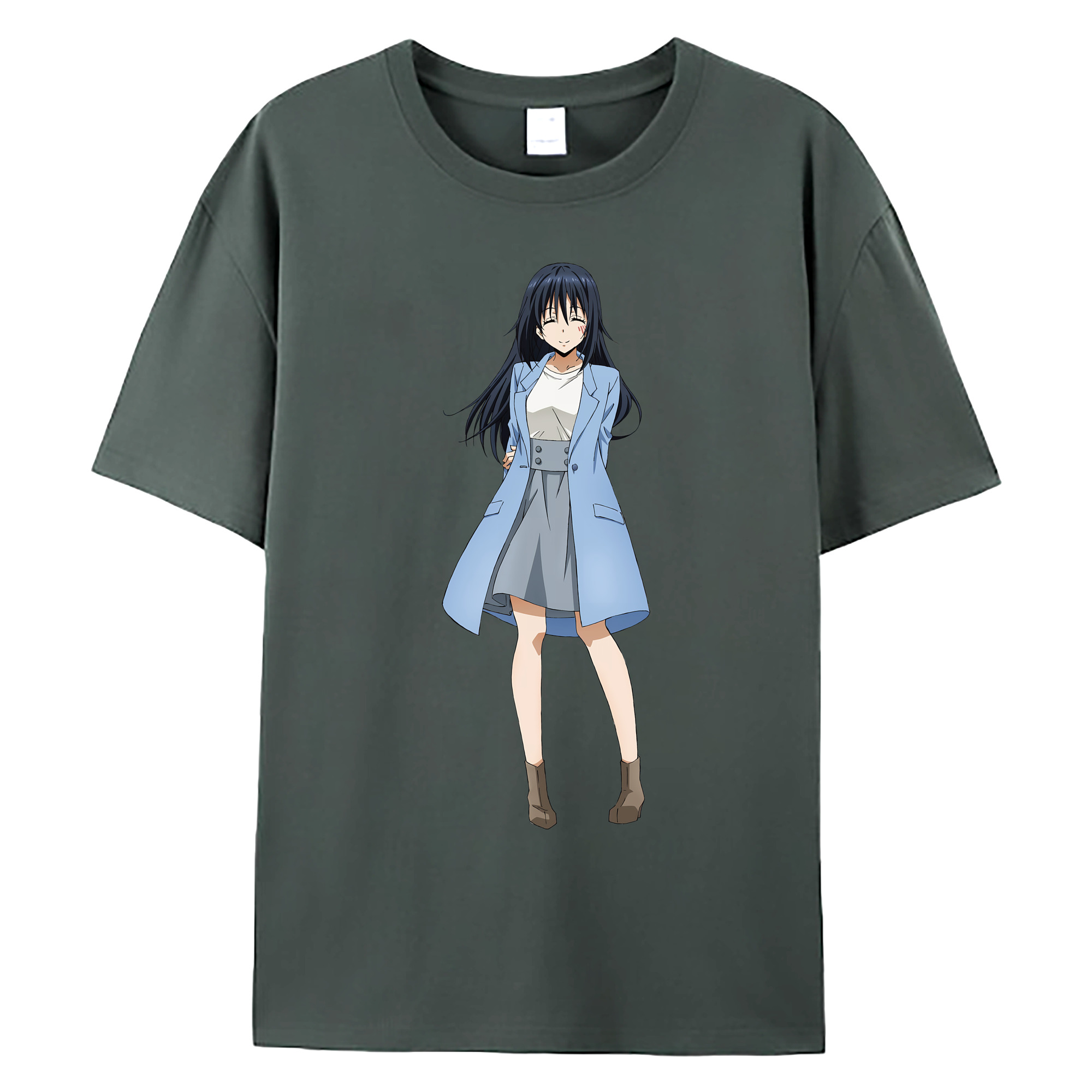 （画像用） 転スラ Regarding Reincarnated to Slime 綿100％ メンズ半袖Tシャツ｜肌触りやわらか＆通気性